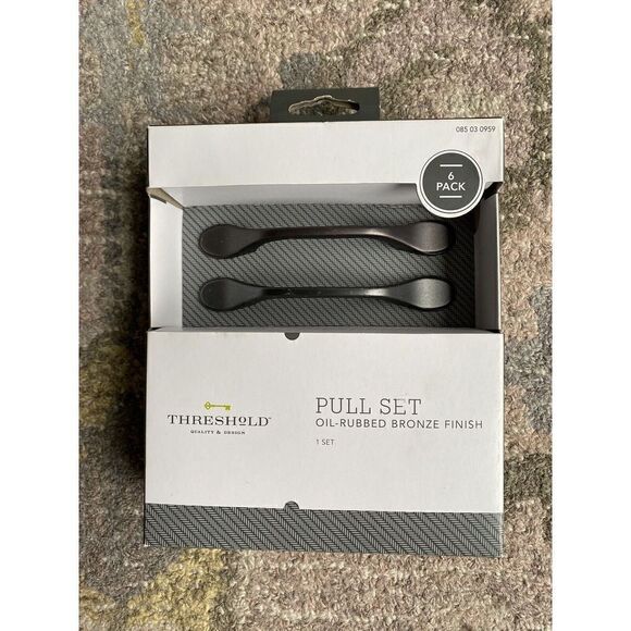 Threshold Drawer Cabinet 3" Pull Handle Oil-Rubbed Bronze Finish (Total 1 Box) - Picture 3 of 3